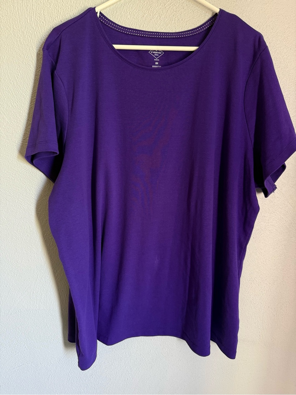 St. John's Bay Purple Short-Sleeve Women's Tee